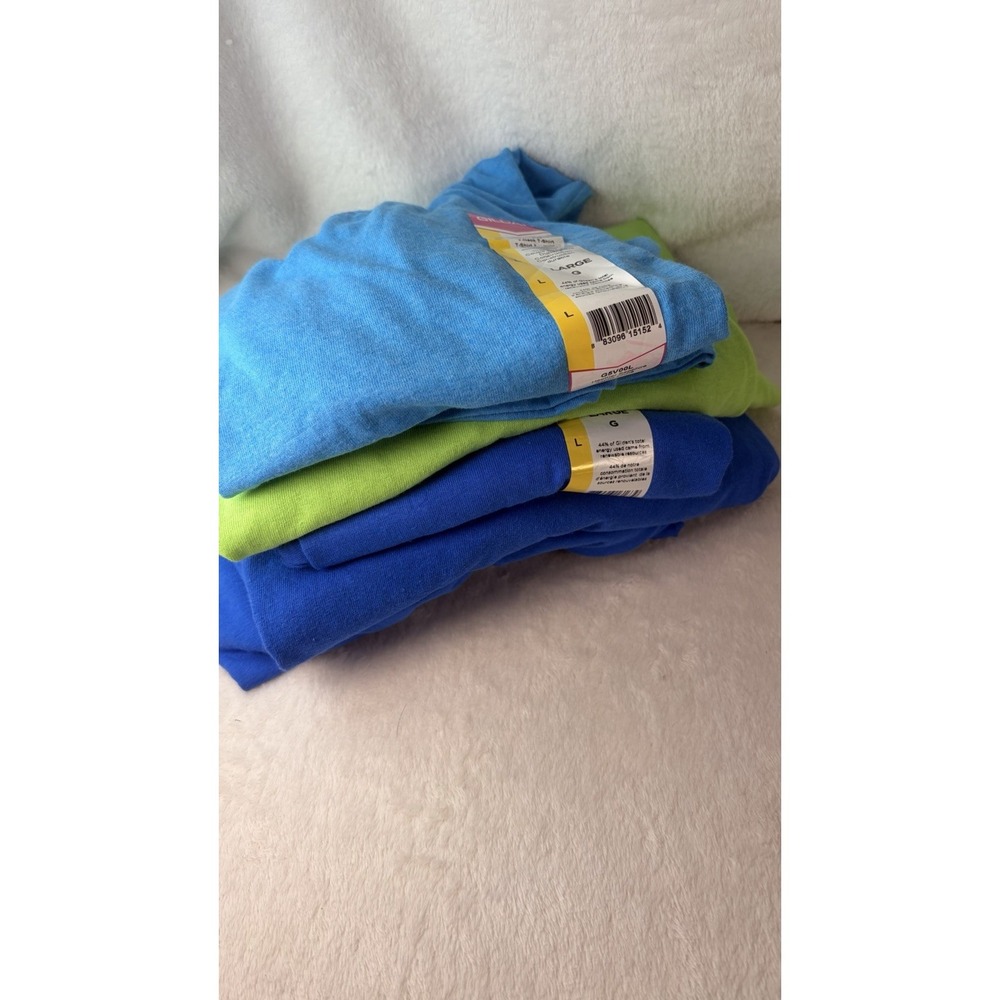 New Gildan Cotton T-Shirt Multi-Pack Bundle (6 Pack) - Mixed Colors Size M L XL